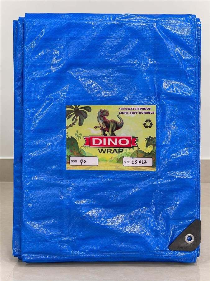 Blue Dino Wrap tarpaulin sheet